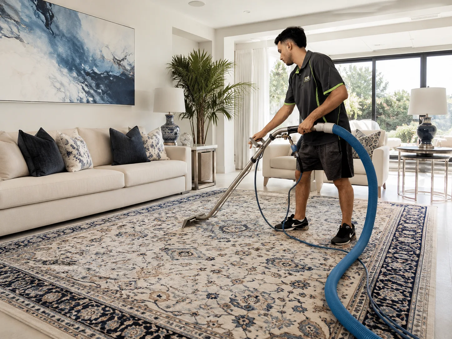 Professional rug cleaning service on the Gold Coast