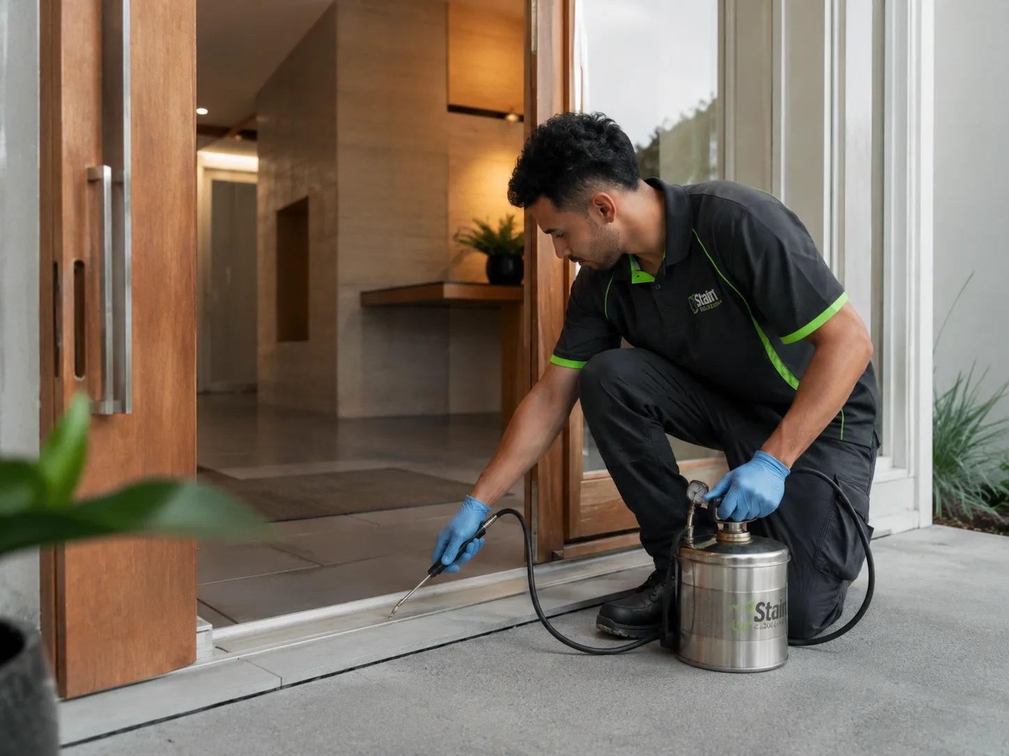 Professional pest control treatment at a Gold Coast property